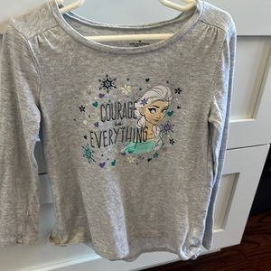Elsa size 6 girls long sleeve t shirt Disney brand jumping beans